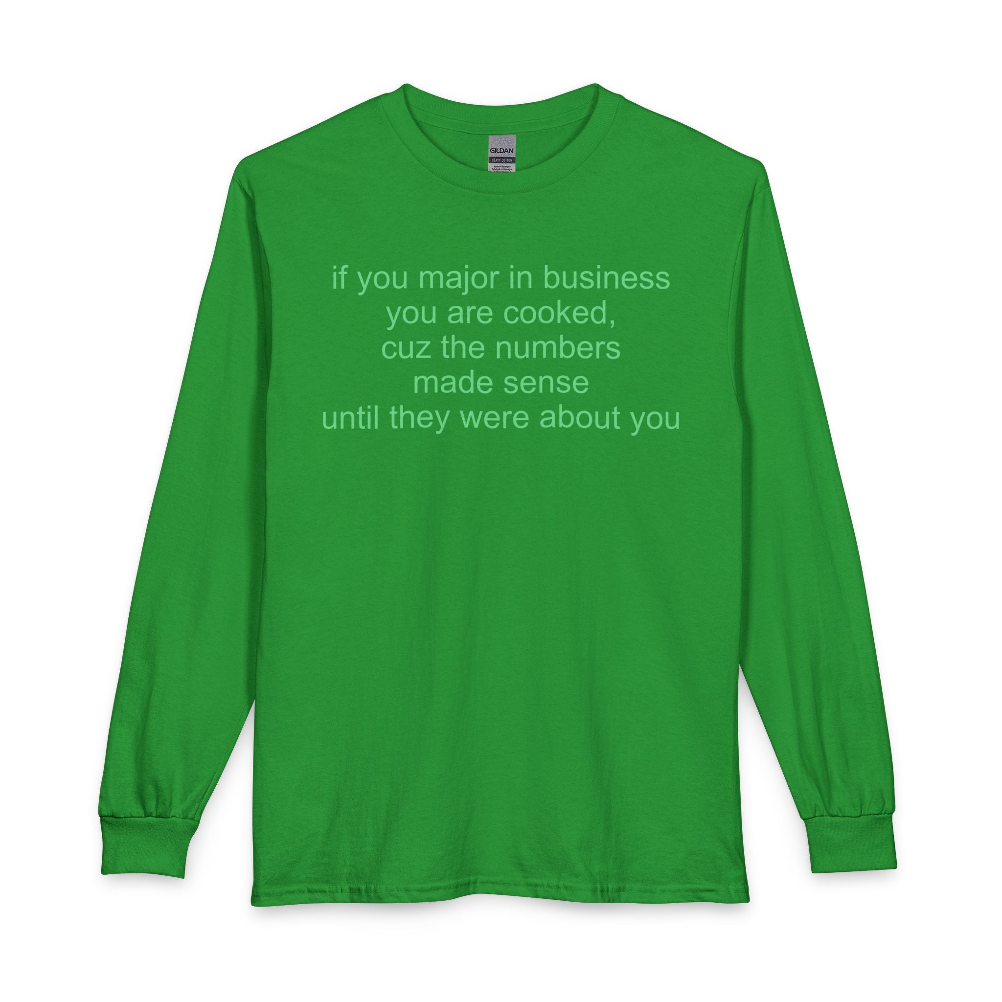 Business major long-sleeve t-shirt