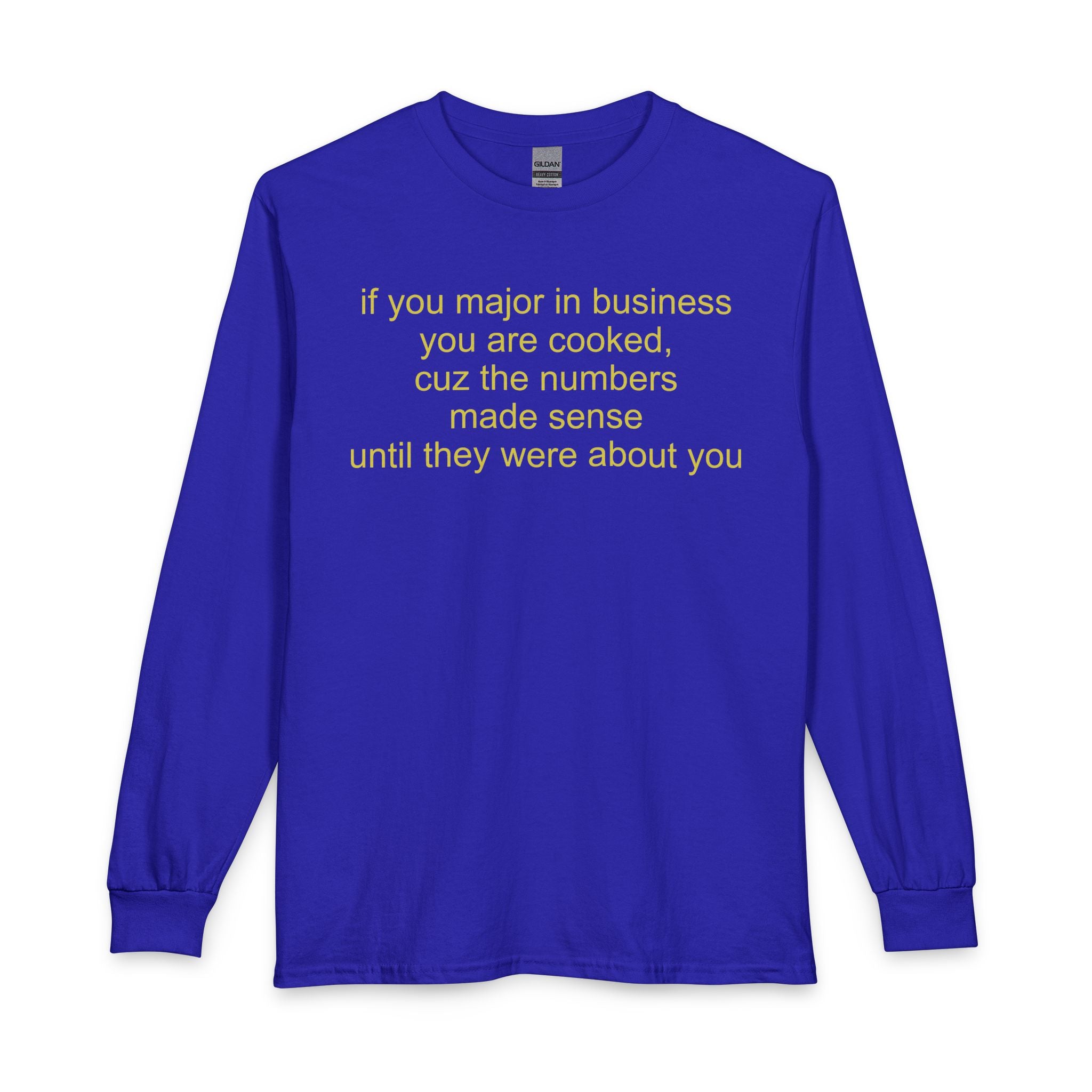 Business major long-sleeve t-shirt