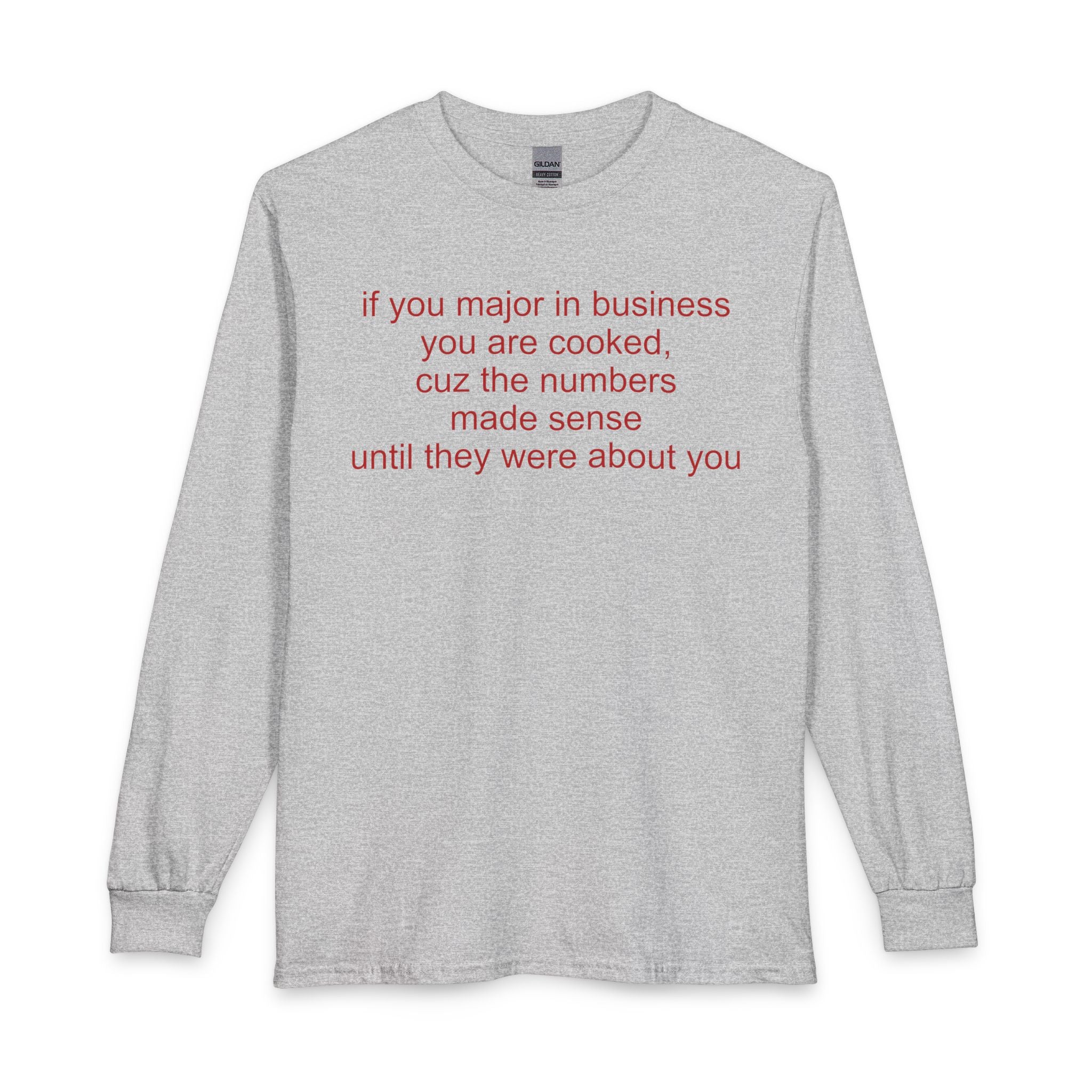Business major long-sleeve t-shirt