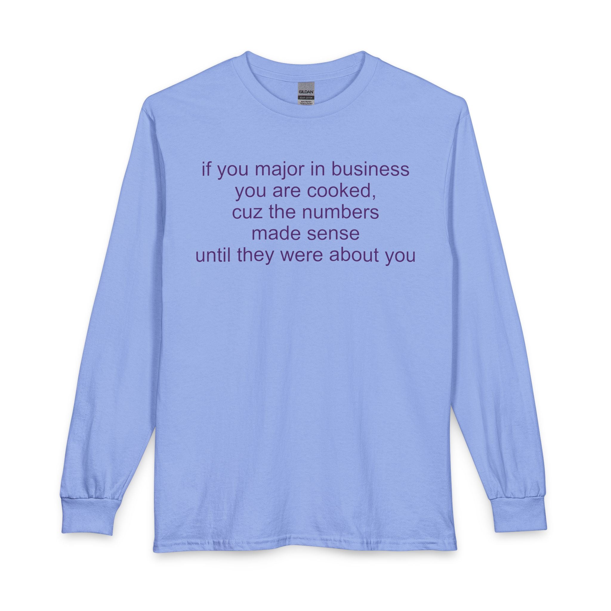 Business major long-sleeve t-shirt