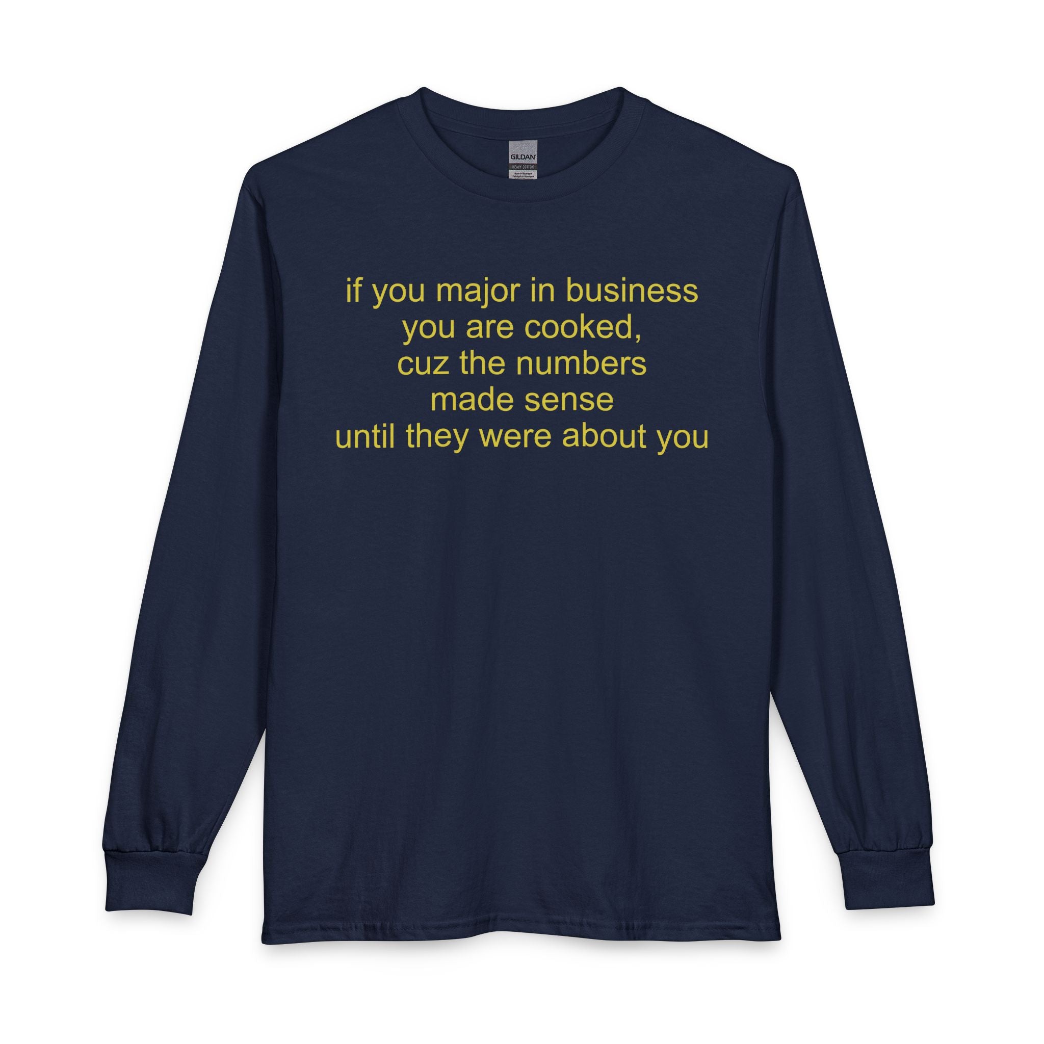 Business major long-sleeve t-shirt