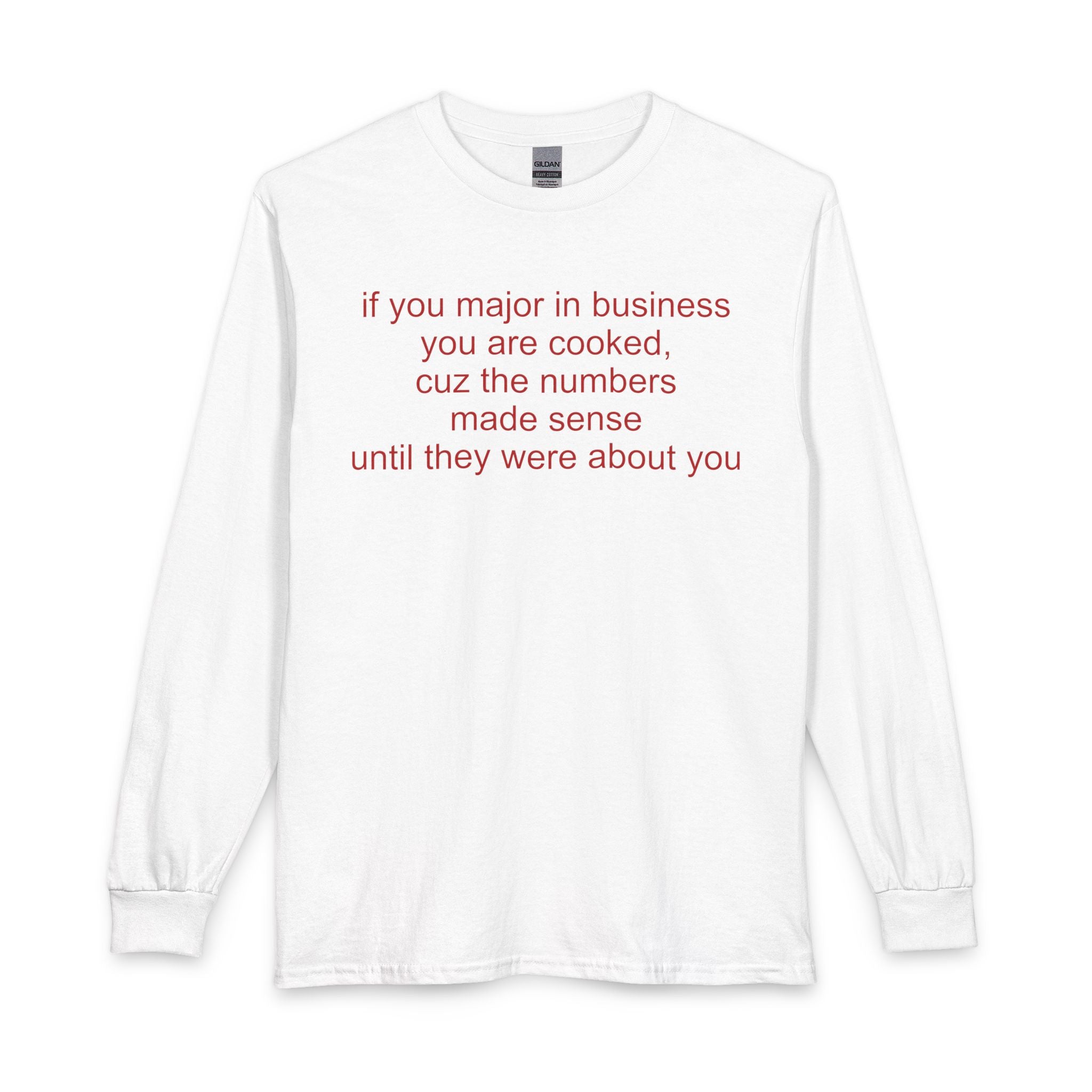 Business major long-sleeve t-shirt
