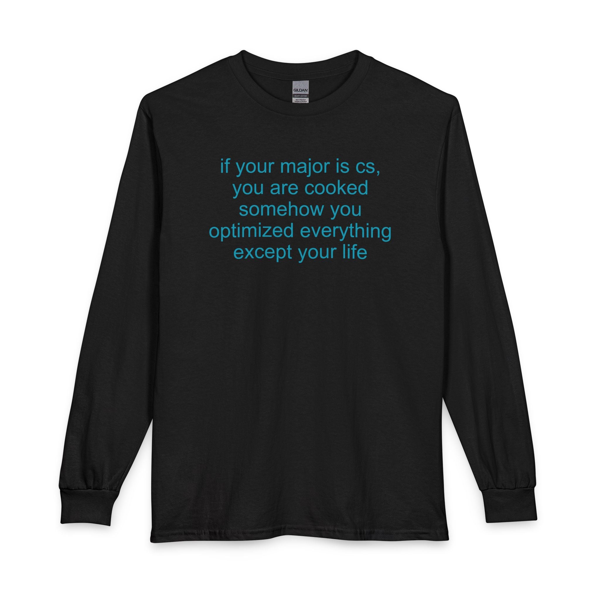 CS major long-sleeve t-shirt