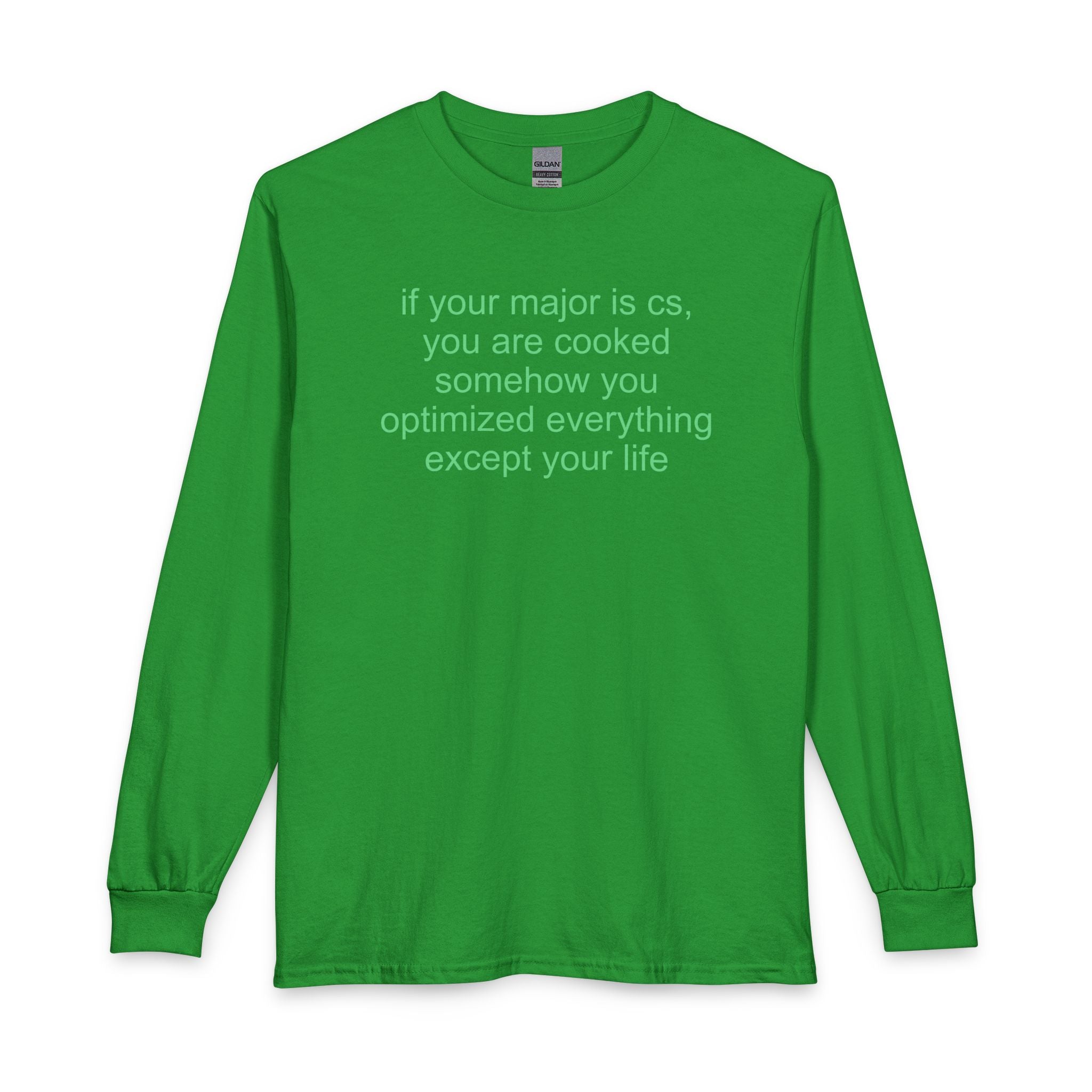 CS major long-sleeve t-shirt