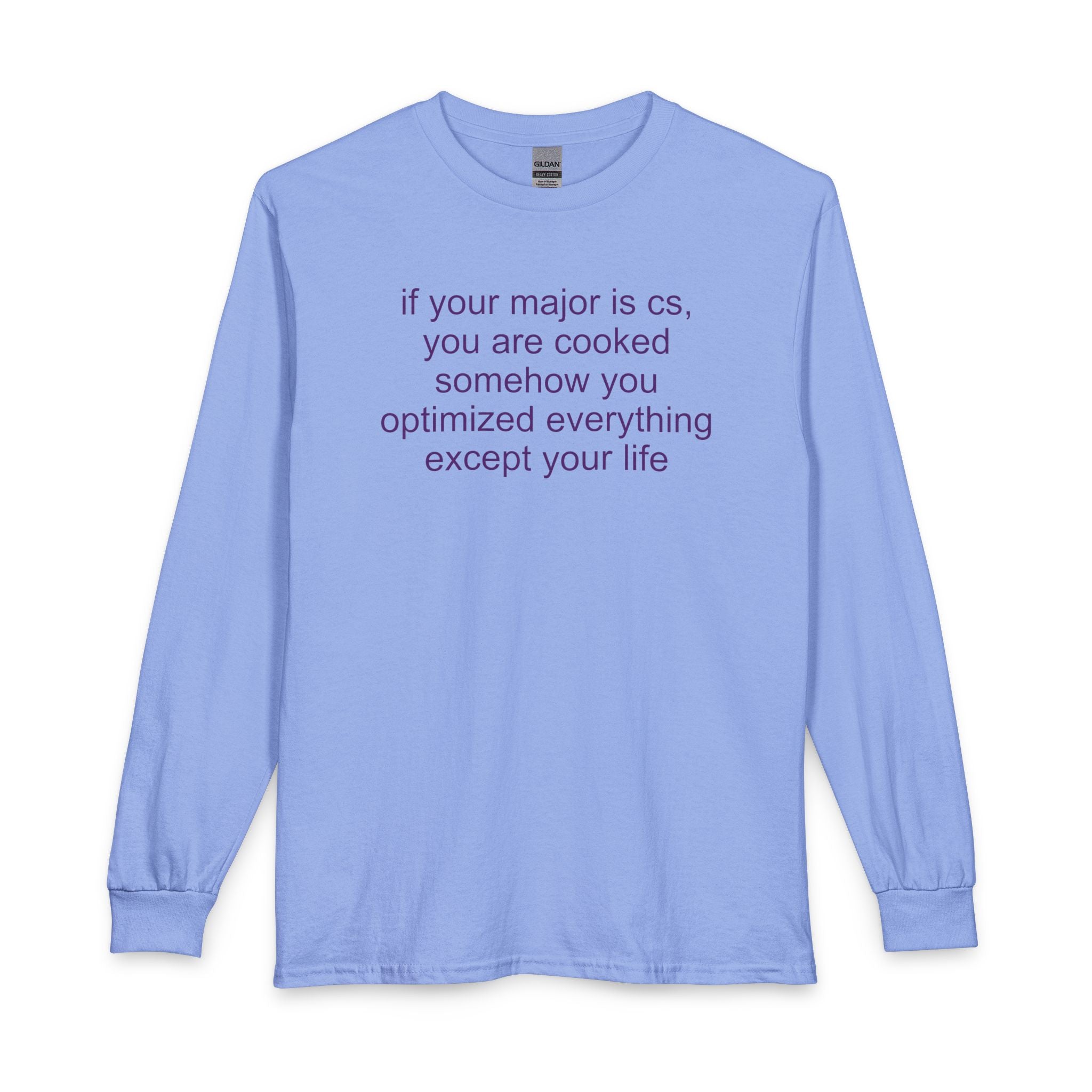 CS major long-sleeve t-shirt