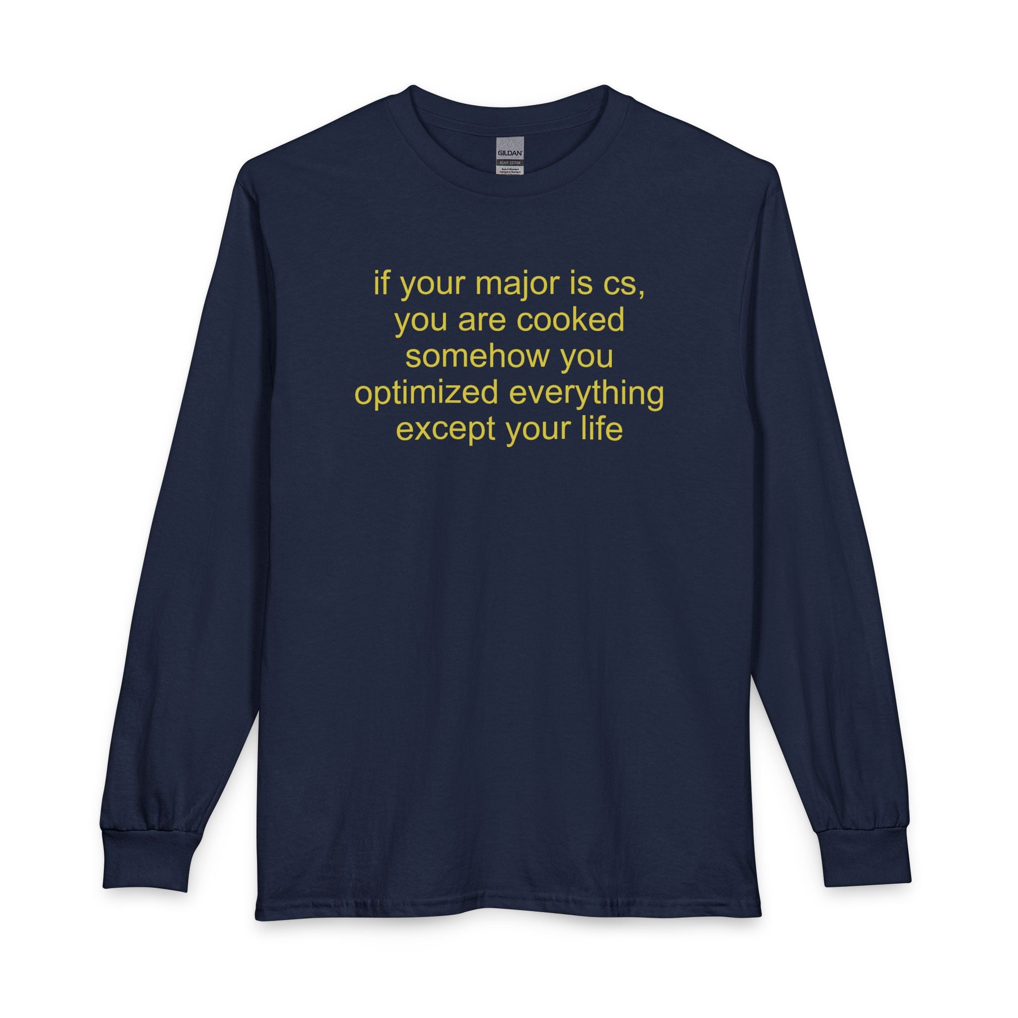 CS major long-sleeve t-shirt